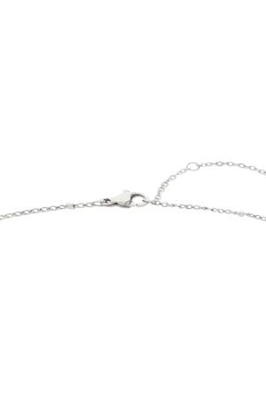 Necklace Locked in Love Silver Stainless Steel h5 Picture6